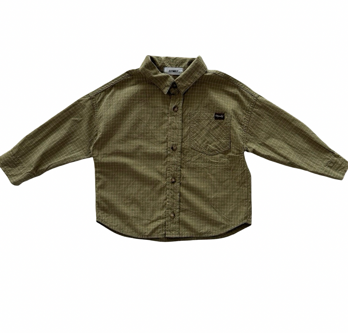 Olive Check shirt