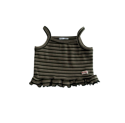Stripe Ruffle Top