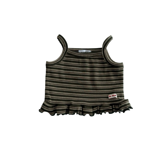 Stripe Ruffle Top