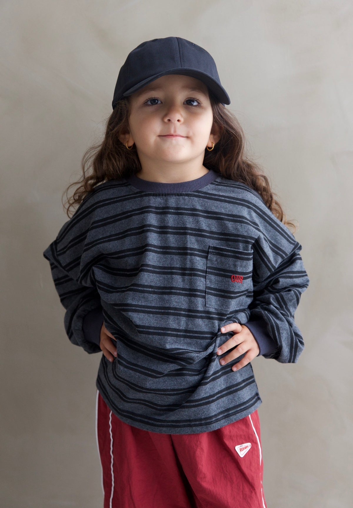 Stripe sweater black